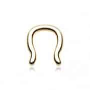 Gold Septum Retainer (16 gauge - 10 gauge)