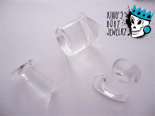 Gorilla Glass Clear Labret Ring (6 gauge - 1/2 inch)