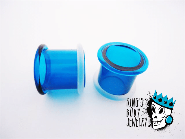 Gorilla Glass Ocean Single Flare Tunnels (2 gauge - 1/2 inch)