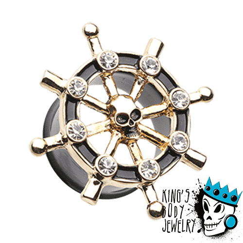 Pirate Wheel Plugs (2 gauge)