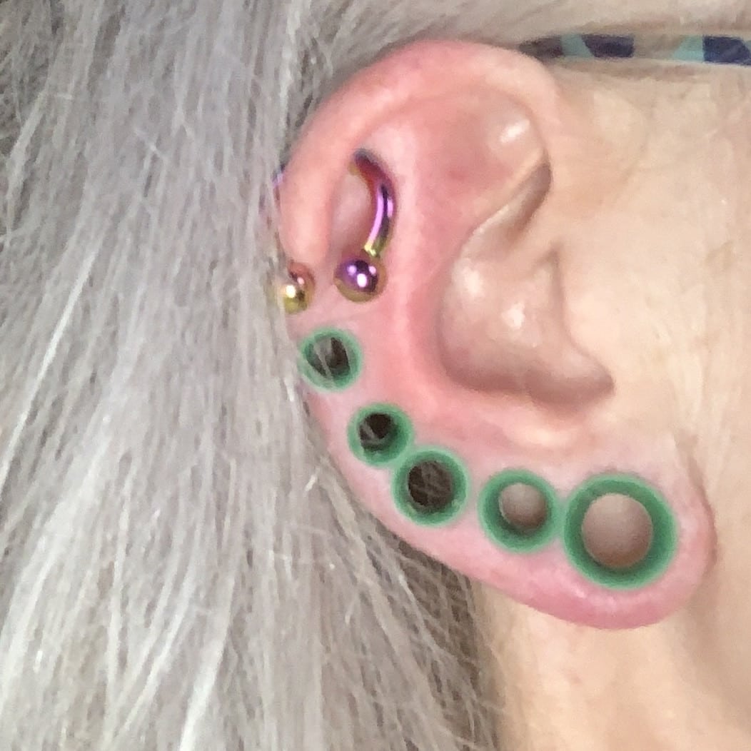 Multicolored Steel Circular Barbells (18 gauge - 2 gauge)