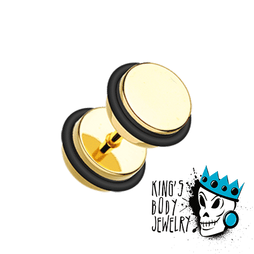 Gold Fake Plugs (16 gauge)