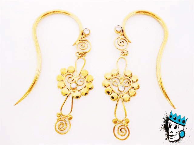 Filigree Bronze Hanging Hooks (12 gauge)