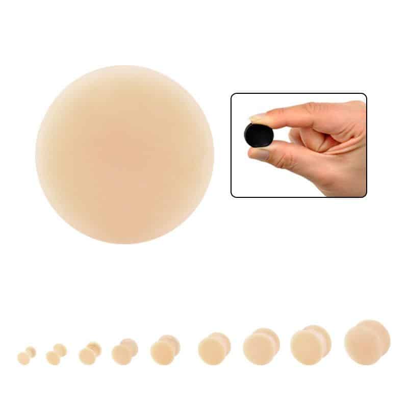 Skin Tone Silicone Plugs (6 gauge)