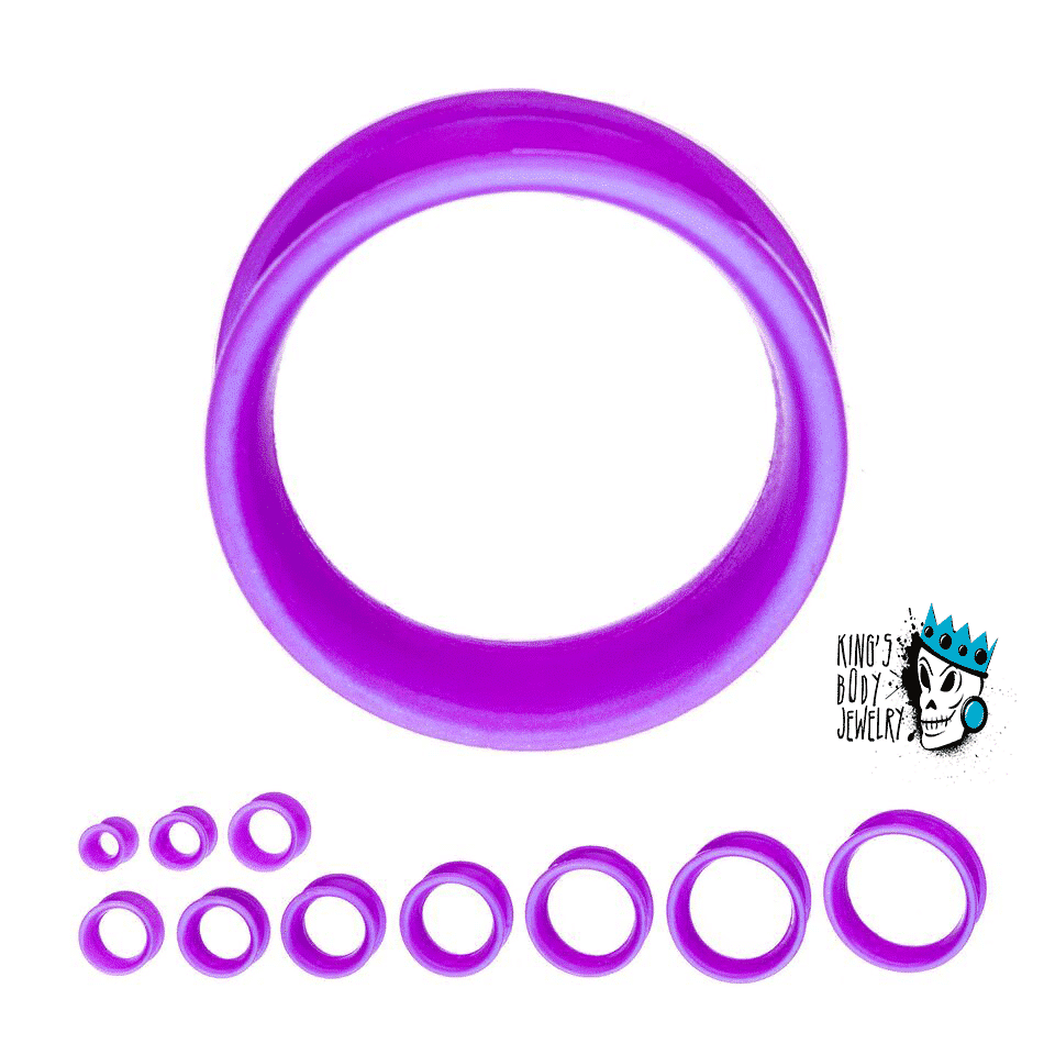Purple Skin Eyelets (2 gauge - 1 inch)