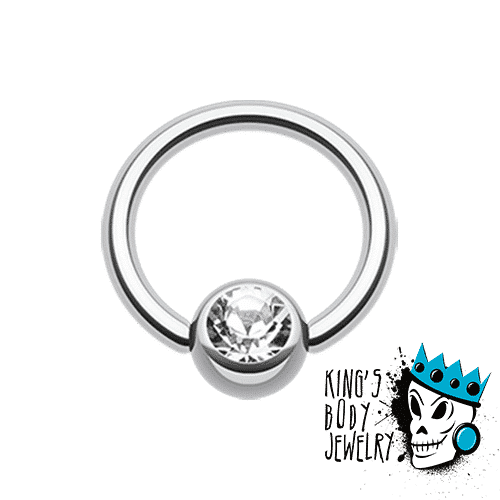 Bling Captive Bead Rings (18 gauge - 10 gauge)