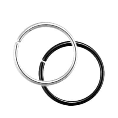 Seamless Steel Segment rings - Various Colors (20 gauge - 14 gauge)