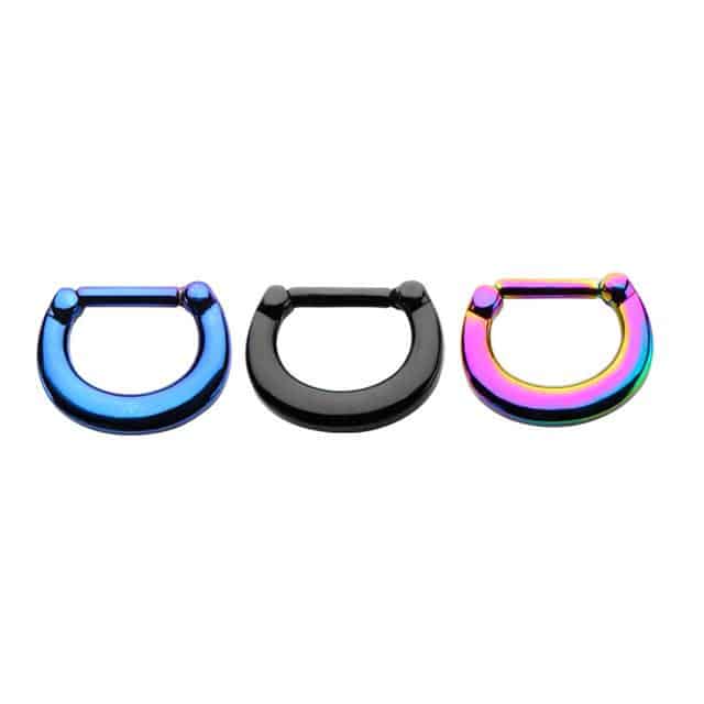 Titanium Plated Septum Clicker (16 gauge - 14 gauge)