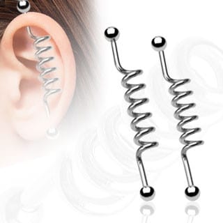 Spiral Industrial Barbell (14 gauge)