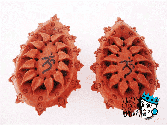 Sabo Wood Ornate Teardrop Plugs (7/16 inch - 15/16 inch)