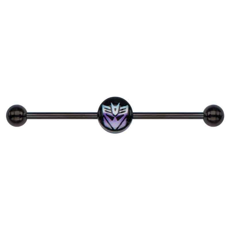Transformers Decepticon Industrial Barbell (14 gauge)