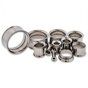TITANIUM Internally Threaded Eyelets (1 gauge - 1 inch)