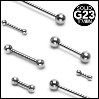 Titanium Straight Barbell (16 gauge - 14 gauge)