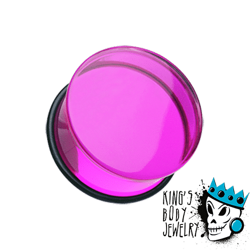 Ultra Violet Acrylic Single Flare Plugs (10 gauge - 1 Inch)