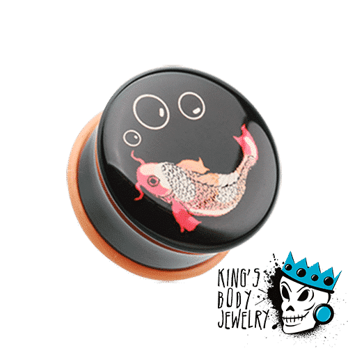 Koi Fish Plugs (2 gauge - 1 inch)