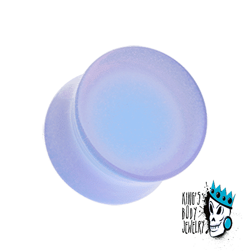 Ultra Violet Acrylic Glow in the Dark Double Flare Plugs (8 gauge - 1 inch)
