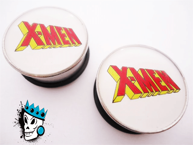 Steel X-Men Marvel Plugs (3/4 inch)