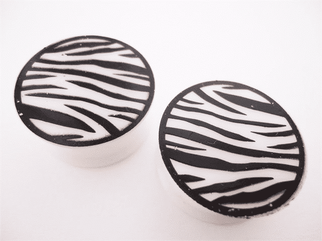 Zebra Silicone Plugs (9/16 inch - 7/8 inch)