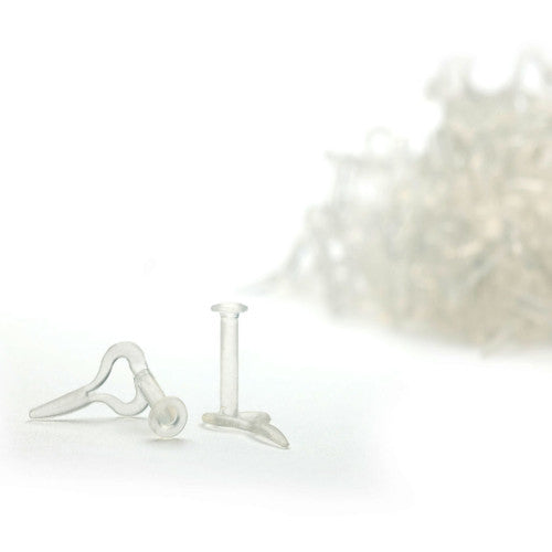 KAOS Silicone Heart Labret Retainer (18 gauge - 14 gauge)