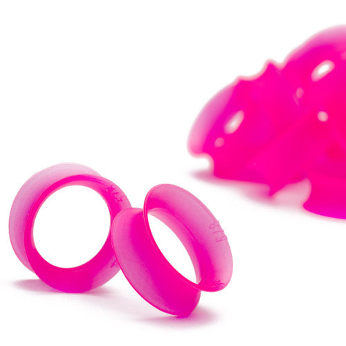 KAOS Hot Pink Skin Eyelets (6 gauge - 1 inch)