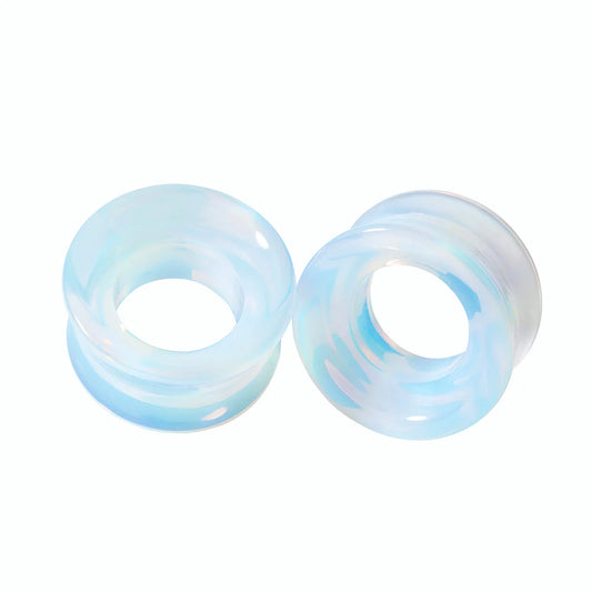 Diablo Organics Opalite Concave Stone Eyelets (00 gauge - 1 1/2 inch)