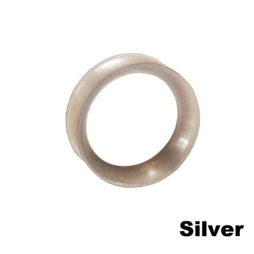 KAOS Silver Metallic Skin Eyelets - (10 gauge - 3 inch)