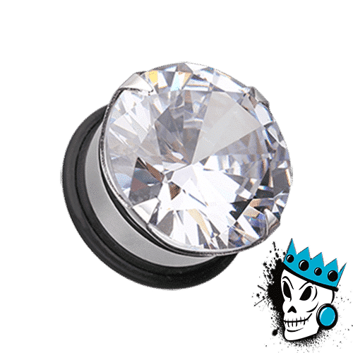 Bling Plug Huge Bling Plugs (12 gauge - 7/8 inch) | King's Body Jewelry