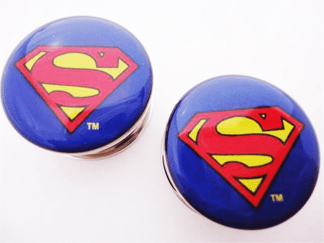 Superman Plugs (2 gauge - 1 inch)