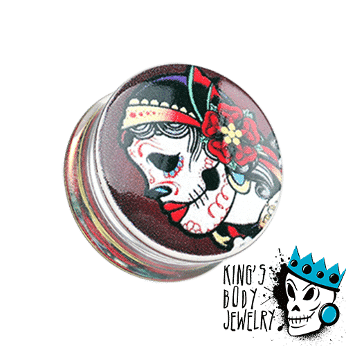 Day of the Dead Gypsy Plugs (2 gauge - 1 inch)