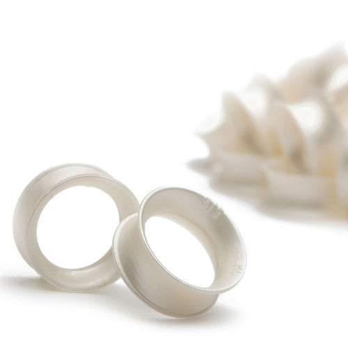 KAOS White Pearl Skin Eyelets (8 gauge - 1 1/2 inch)