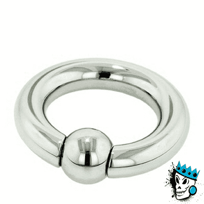Stainless steel captive bead rings (20 g - 00 gauge)