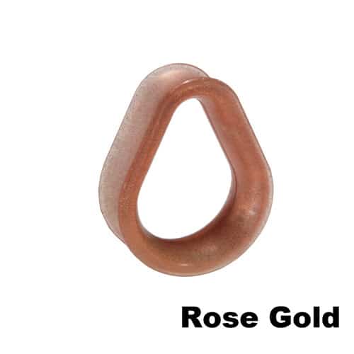 Rose Gold KAOS Silicone Hydra Teardrop Eyelets  (00g - 2 inch)
