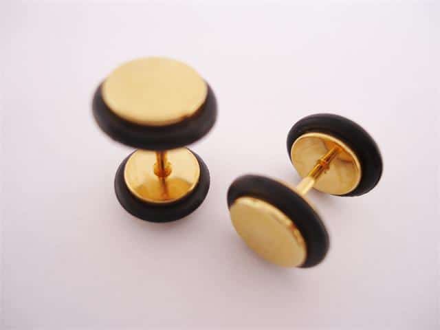 Gold Fake Plugs (16 gauge)