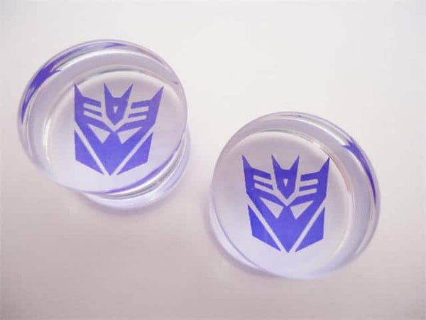 Transformers Decepticon Plugs (2 gauge - 5/8 inch) | King's Body Jewelry