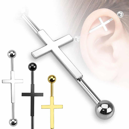 Cross Industrial Barbell (14 gauge)