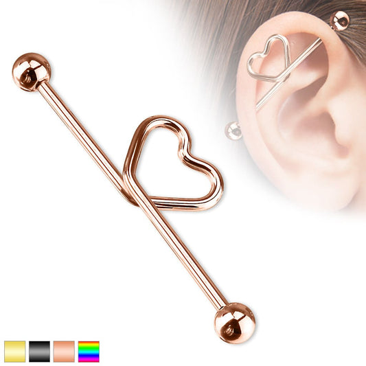 Heart Industrial Barbell (14 gauge)