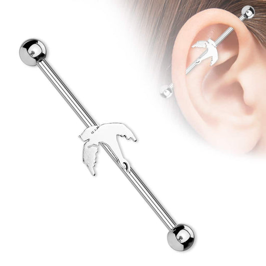 Flying Sparrow Industrial Barbell (14 gauge)