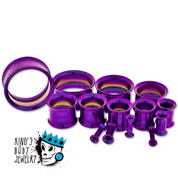 Purple Steel Internally Threaded Eyelets (10 gauge - 1 inch) | King's ...