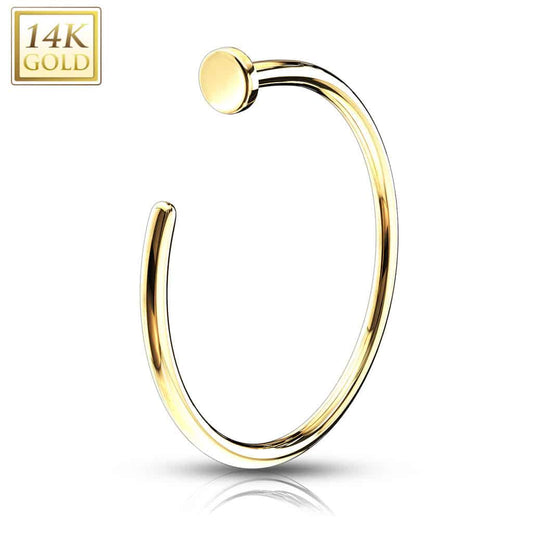 14 Karat Gold Nostril Ring (18 - 20 gauge)
