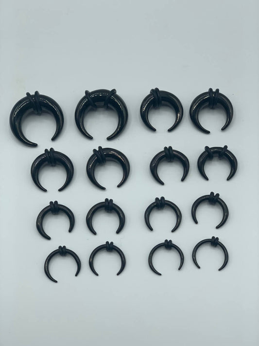 Black Pinchers Ear Stretching Kit (14 gauge - 00 gauge)