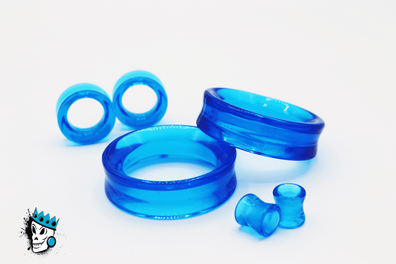 Blue Glass Tunnels  (0 gauge - 2 inch)