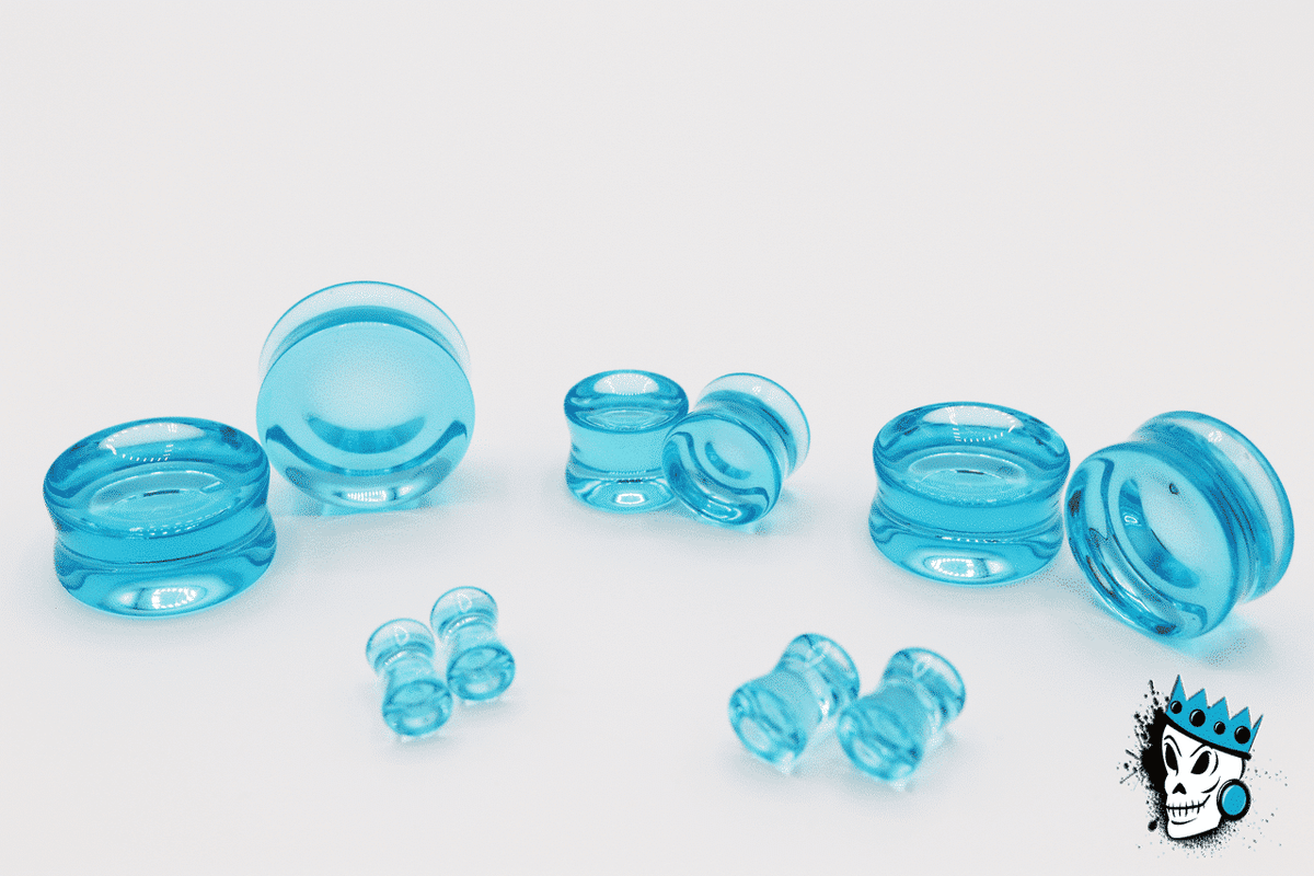 MATROOY 1 Pair Thin Flexible Silicone Ear Skin Tunnels Plugs Ear Gauges Flare Earlets Blue 14mm MATROOY 1 Pair Thin Flexible Silicone Ear Skin Tunnels Plugs Ear Gauges Flare Earlets Blue 14mm