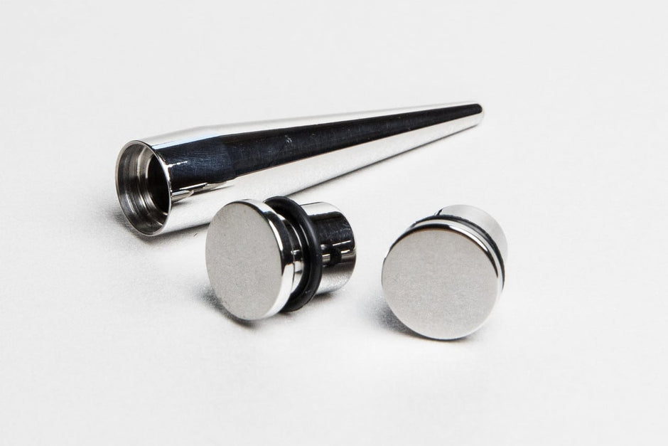 Stretcher Earrings, Ear Stretching Sizes, Taper & Gauge Stretching Kit