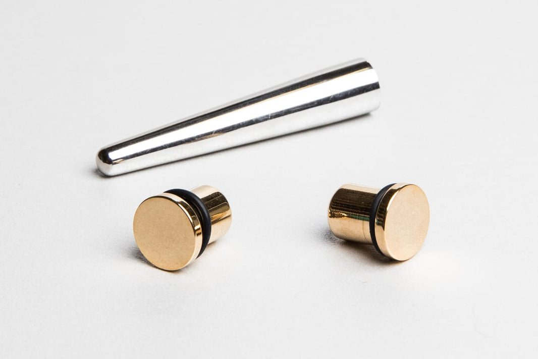Stretcher Earrings, Ear Stretching Sizes, Taper & Gauge Stretching Kit