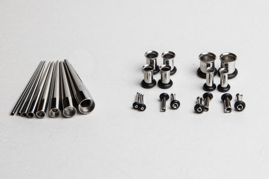 Concave Tapers & Single Flare Tunnels Full Kit (14 gauge - 0 gauge)