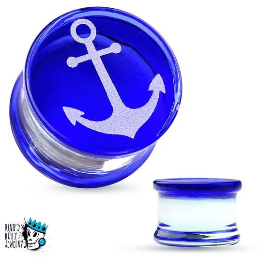 Anchor Glass Plugs (2 gauge - 5/8 inch)