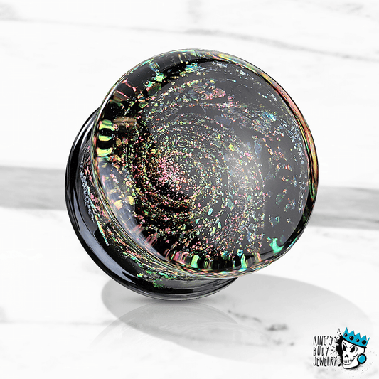 Galaxy Glass Plugs (0 gauge - 1 inch)