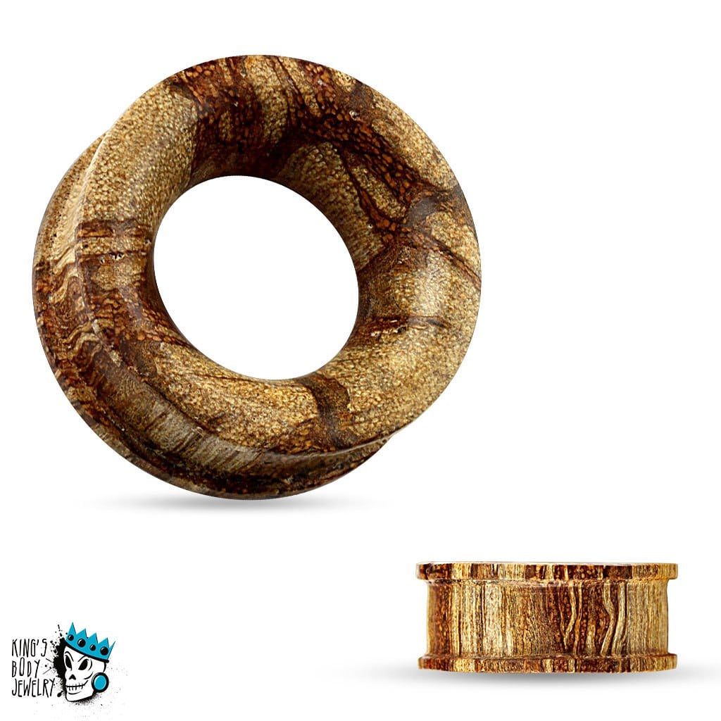 Root Wood Saddle Fit Tunnels (2 gauge - 1 inch)