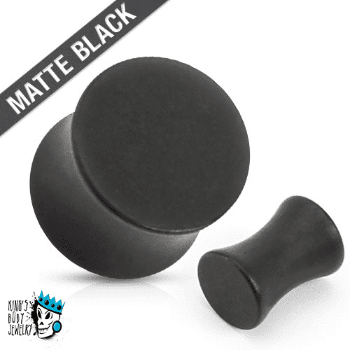 Matte Black Saddle Plugs (8 gauge - 1/2 inch)