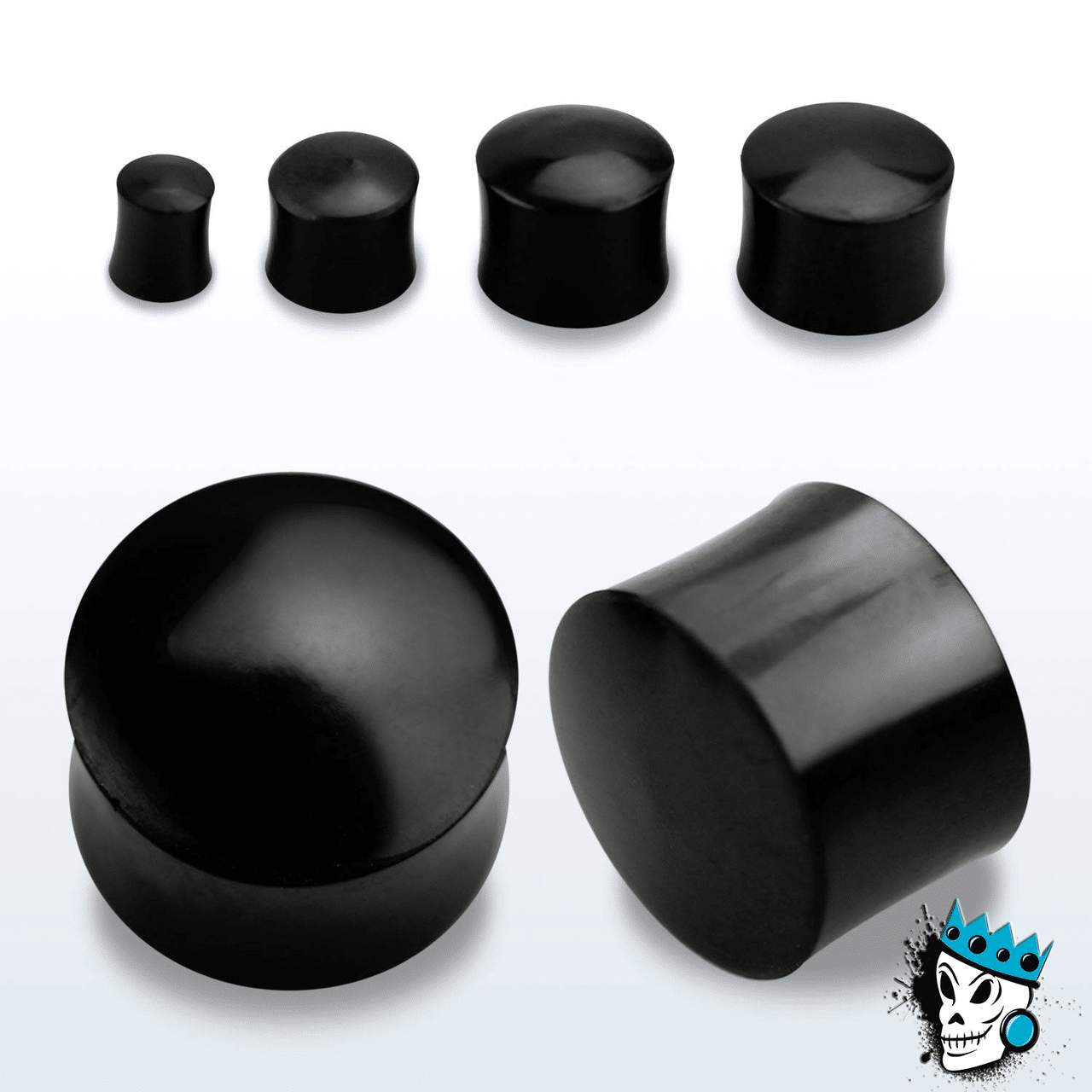 Buffalo Horn Plugs (8 gauge - 1 inch)